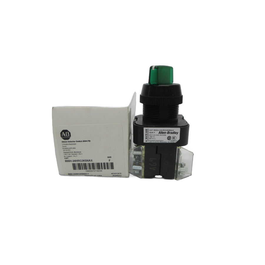 ALLEN BRADLEY 800H-24HRG2KB6AX SER. F 24VAC/DC (WH) NSMP