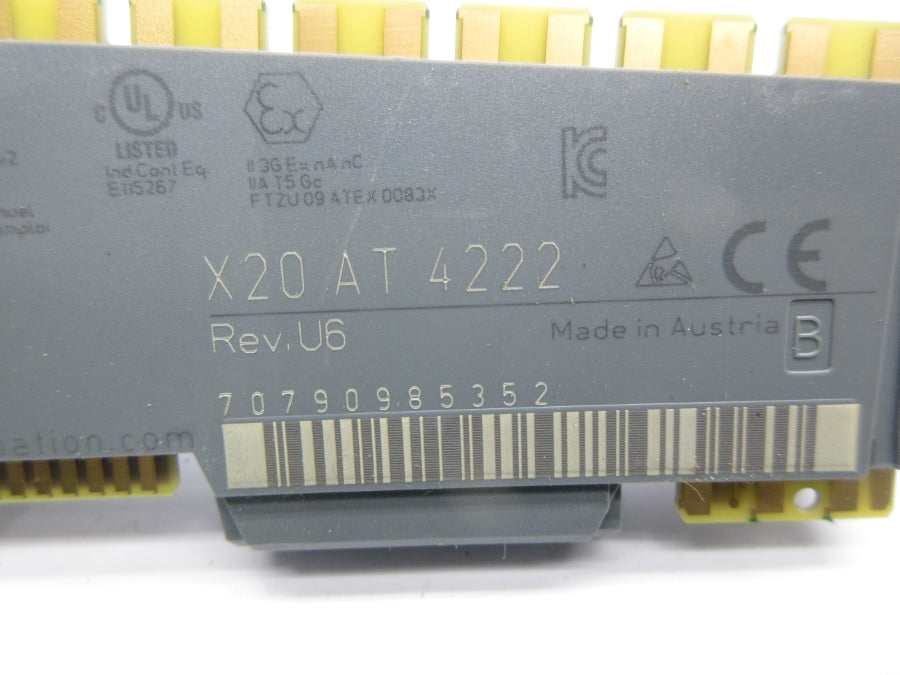 B&R X20AT4222 REV. U6 NSMP