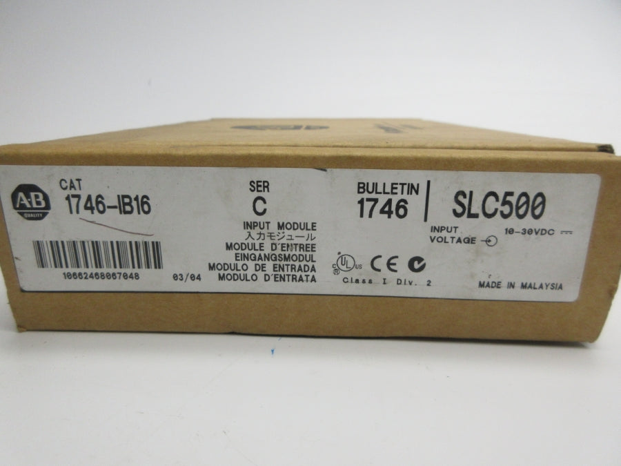 ALLEN BRADLEY 1746-IB16 SER. C 10-30VDC NSMP
