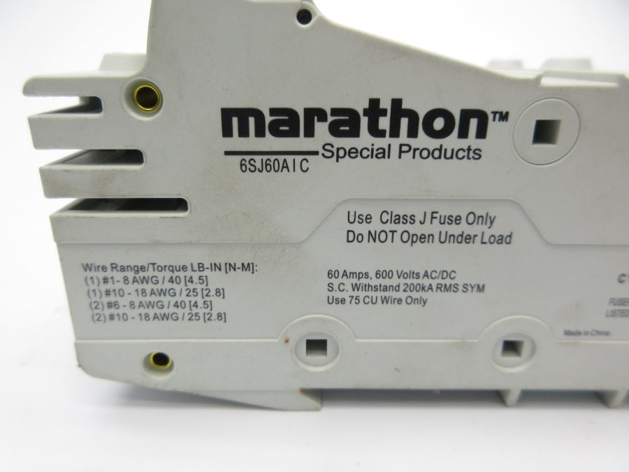 MARATHON 6SJ60AIC 600VAC/DC 60A NSNP