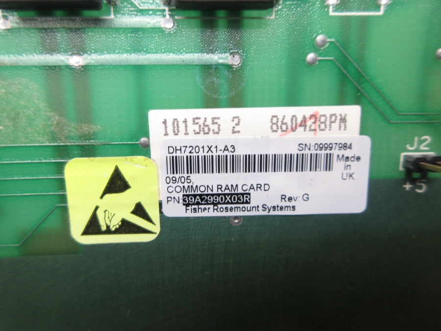 FISHER ROSEMOUNT 39A2990X03R DH7201X1-A3 REV. G UNMP