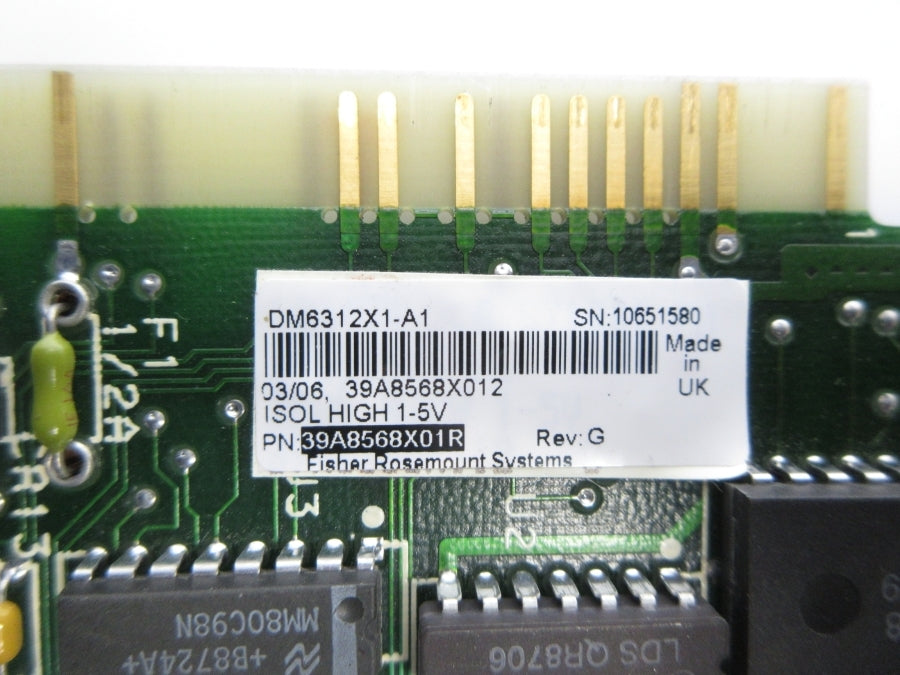 FISHER ROSEMOUNT 39A8568X012 DM6312X1-A1 REV. G UNMP