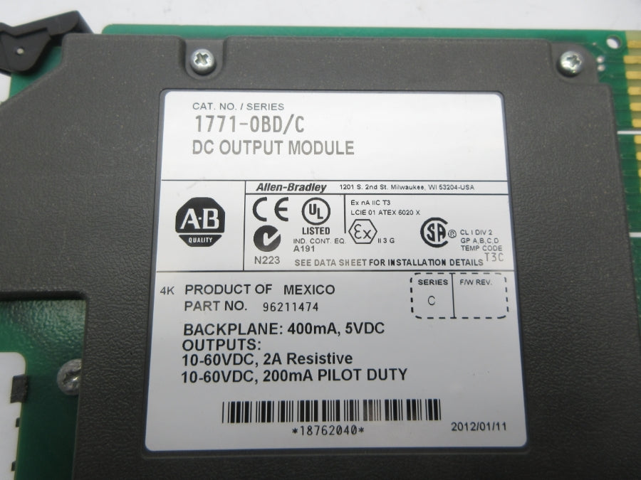 ALLEN BRADLEY 1771-OBD SER. C NSNP