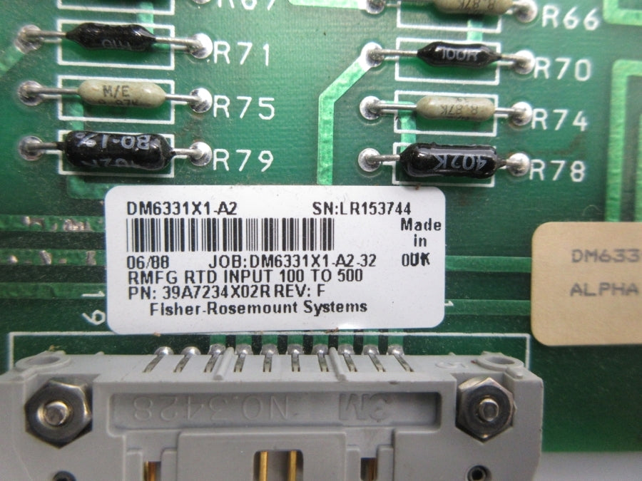 FISHER-ROSEMOUNT 39A7234X02R DM6331X1-A2 REV. F NSNP