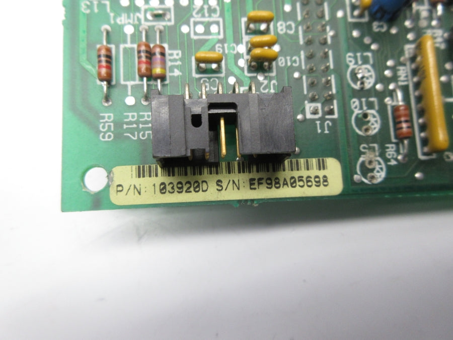 CIRCUIT BOARD 103920D UNMP
