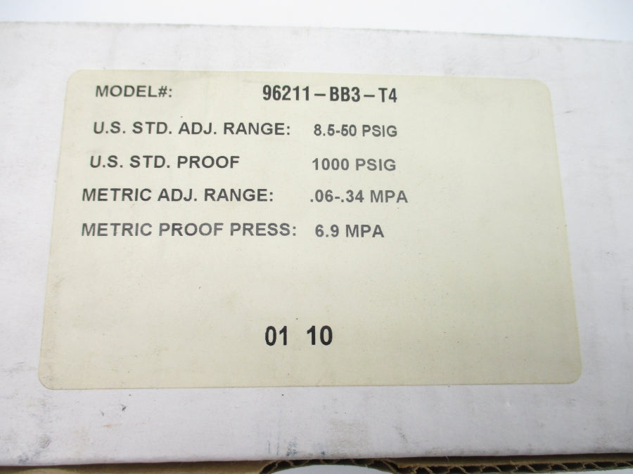 BARKSDALE 96211-BB3-T4 125/250VAC 5A 8.5-50PSI NSMP