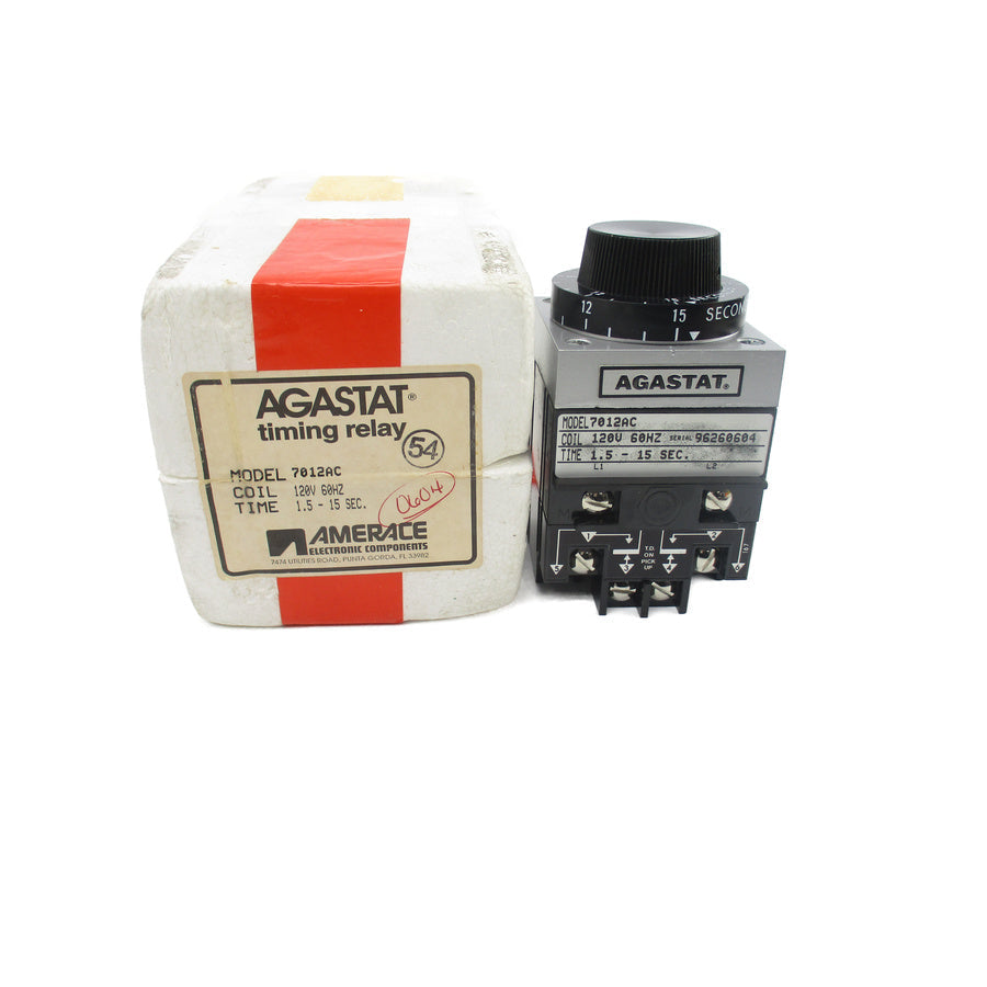 AGASTAT 7012AC 120V 1.5-15S NSMP