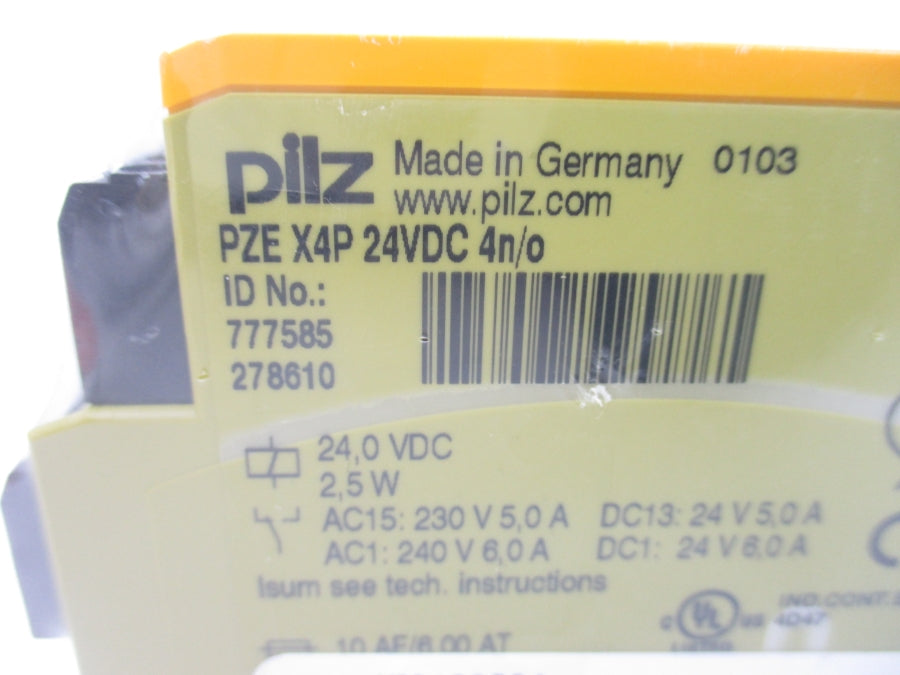 PILZ PZEX4P24VDC4N/O 777585 24VDC 6.0A NSMP