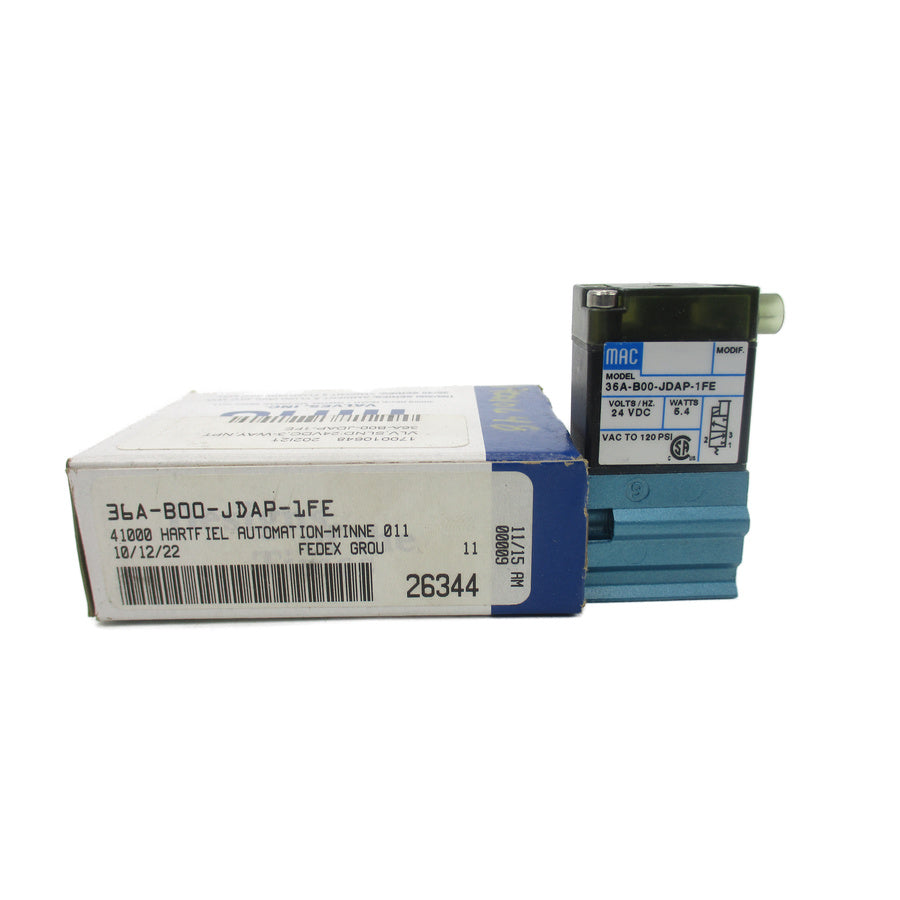 MAC 36A-B00-JDAP-1FE 24VDC 120PSI NSMP