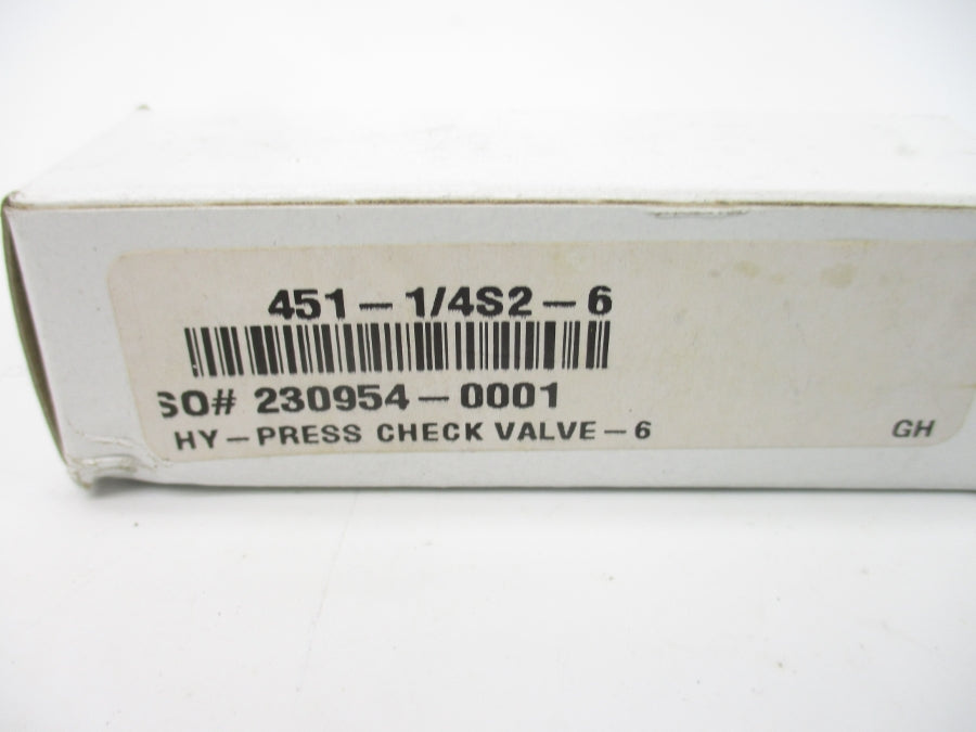 PARKER 451-1/4S2-6 NSMP