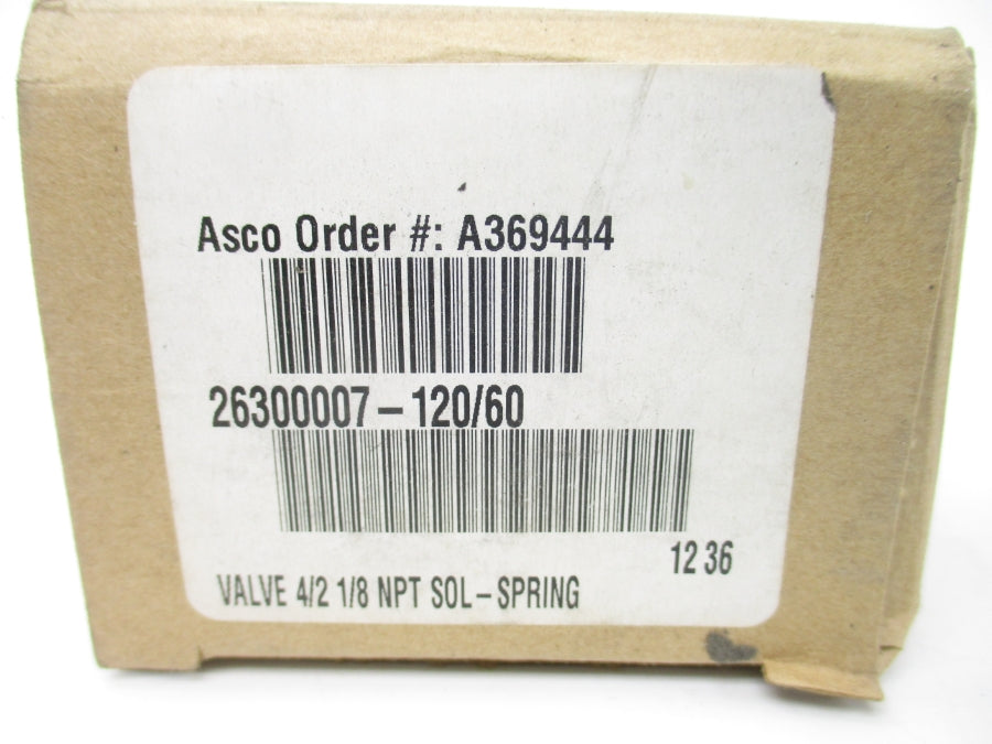 ASCO 26300007-120/60 120V NSMP