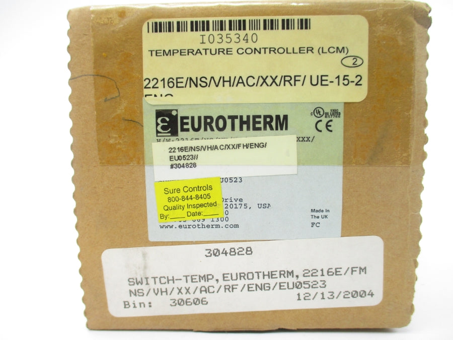 EUROTHERM 2216E/FM/NS/VH/XX/AC/RF/ENG/EU0523 100-240VAC 2A NSMP