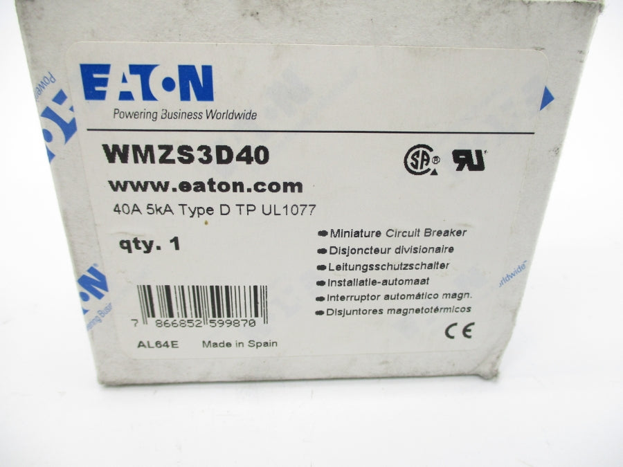 EATON WMZS3D40 277/480VAC 40A NSMP