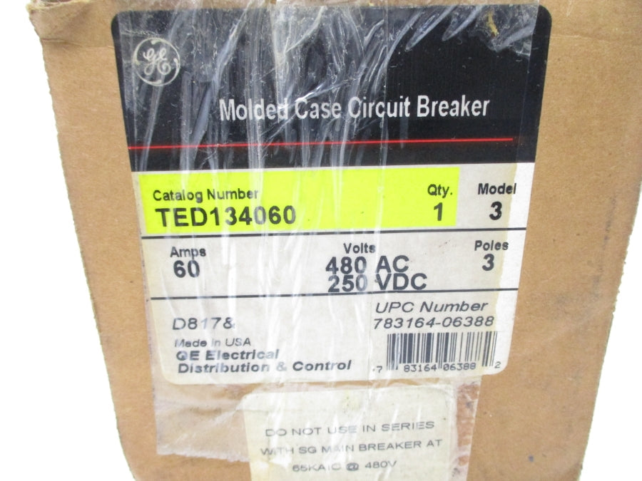 GENERAL ELECTRIC TED134060 480VAC 60A NSMP