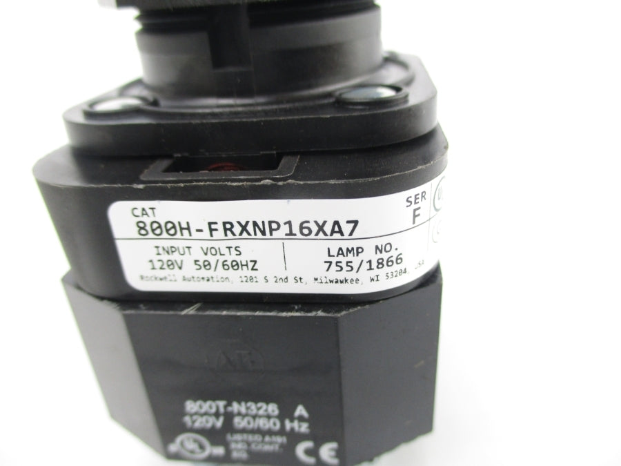 ALLEN BRADLEY 800H-FRXNP16XA7 SER. F 120V NSNP