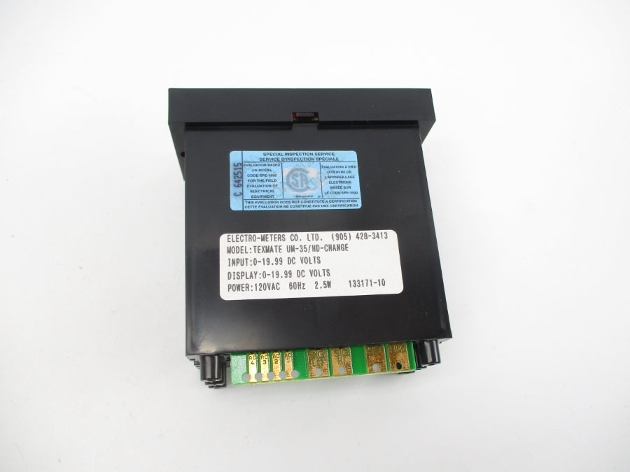 TEXMATE UM-35 0-19.99VDC NSMP