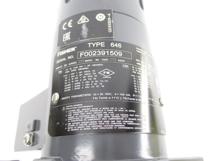 FISHER 646 30VDC NSNP