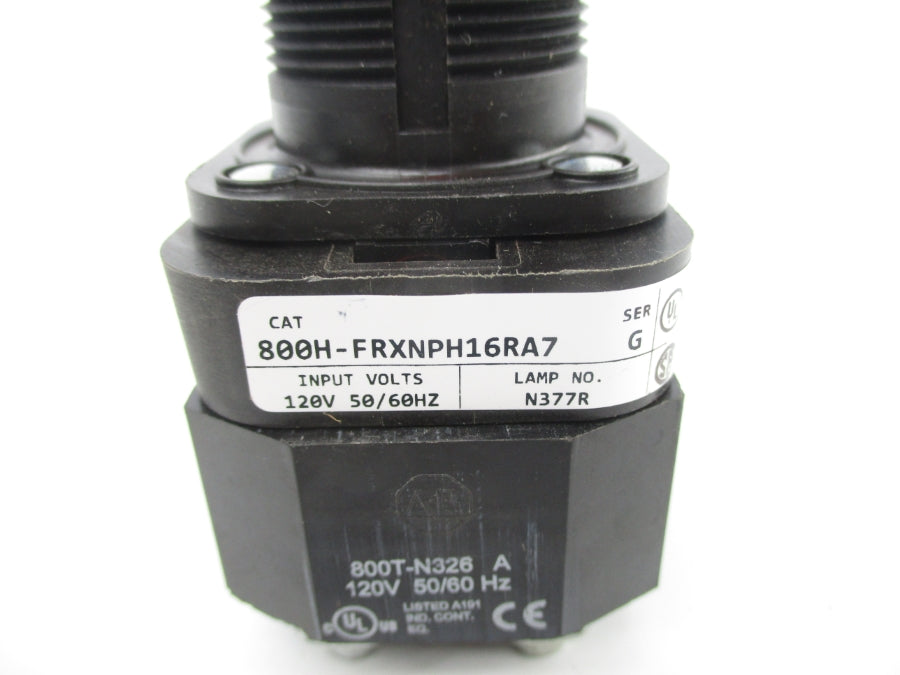 ALLEN BRADLEY 800H-FRXNPH16RA7 SER. G 120V NSNP