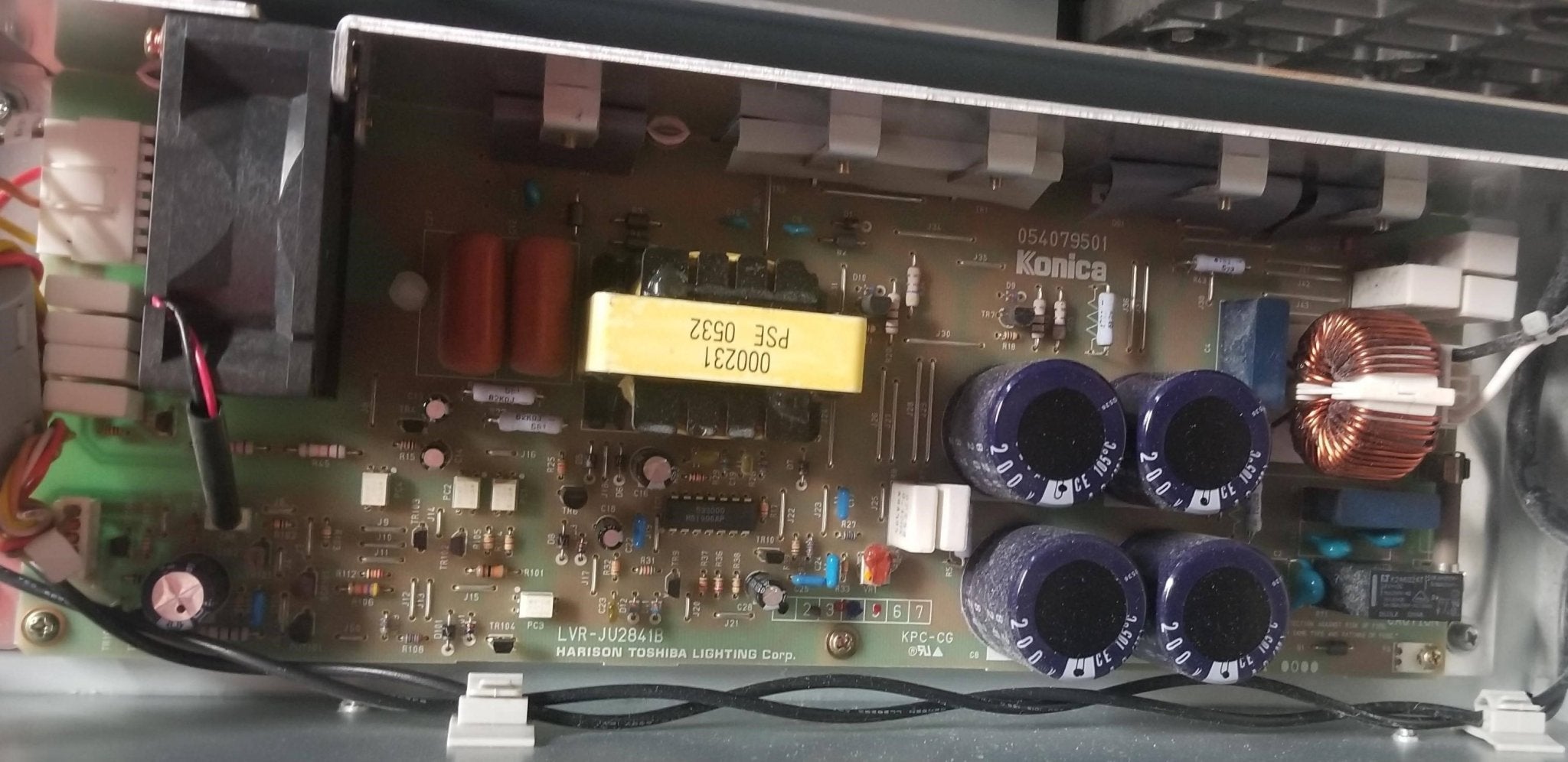 Konica CR Reader - Halogen Source Power Supply Board (Part # 054079501