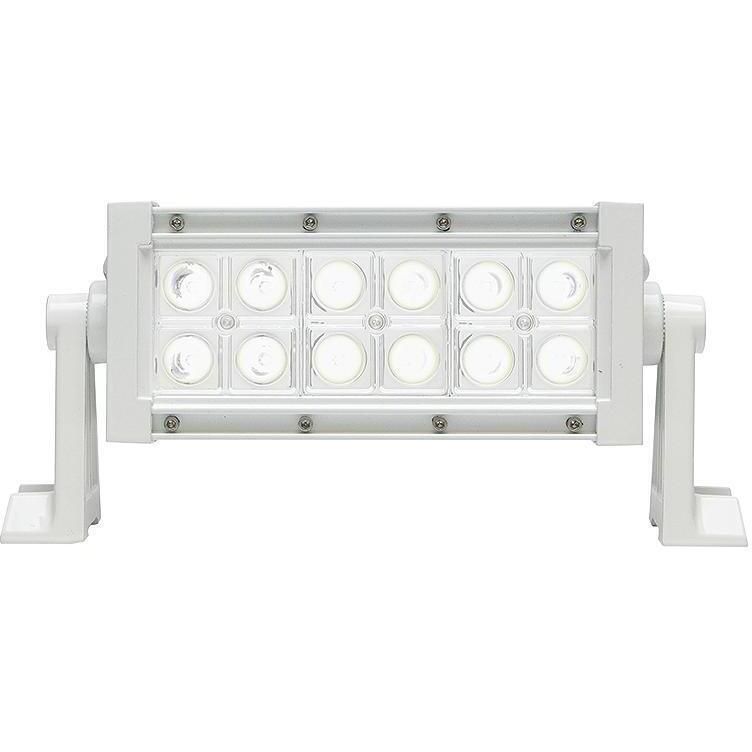 Seachoice UCL23CWSCH 51703 LED Spot/Flood Light Bar, White Housing, 12 LEDs, 7.25", 12/24V