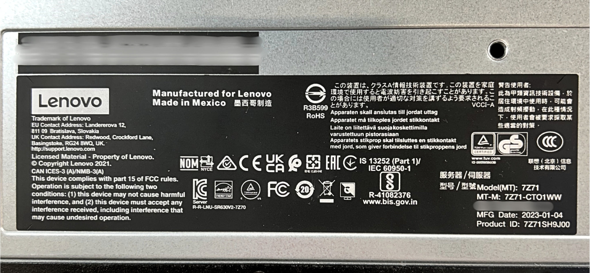 Lenovo SR630V2 ThinkSystem SR630 V2 Server Configured to Order