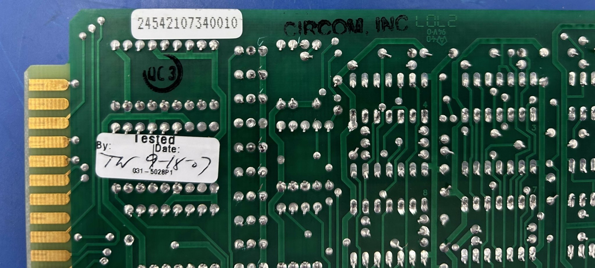 LOGIC BOARD (124-0096 G1 VER 8) GENDEX/DEL MEDICAL
