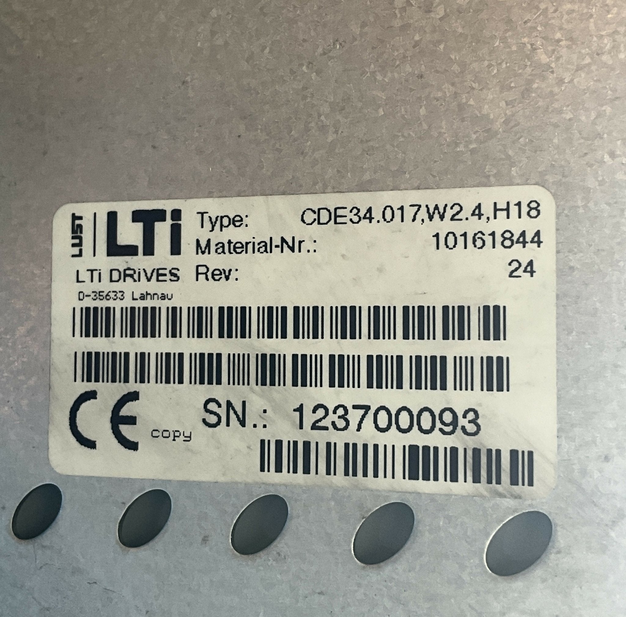 LUST SERVO CONTROLLER (SCR (10161844 SIEMENS/LUST