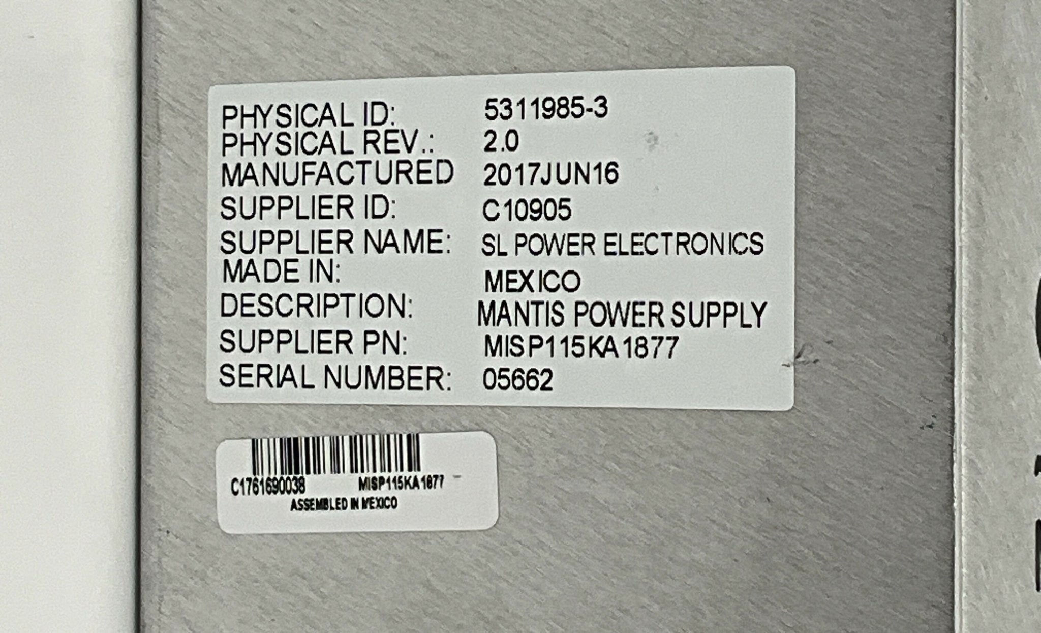Mantis AC/DC Converter (5311985-3 GE