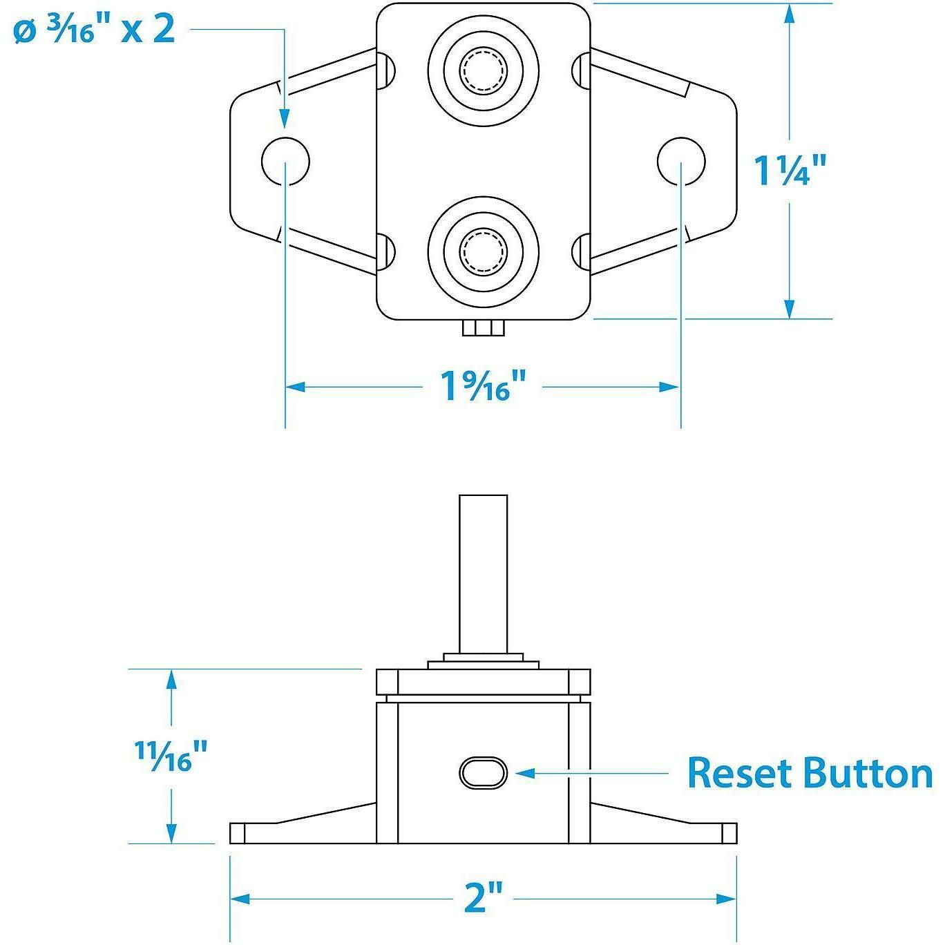 Seachoice 50-13051 Manual Circuit Breaker