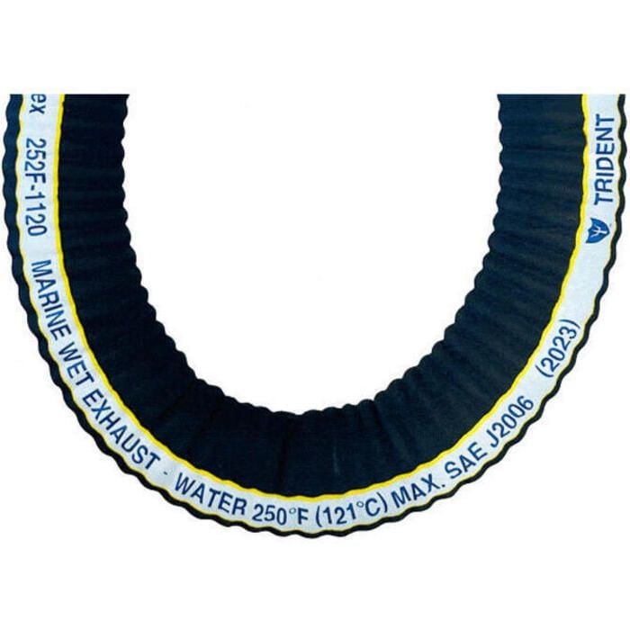 Trident Marine 252F-1344 Trident Trident Extra-Flex Corrugated Wet Exhaust, 12.5' Length, 1-5/8" I.D.