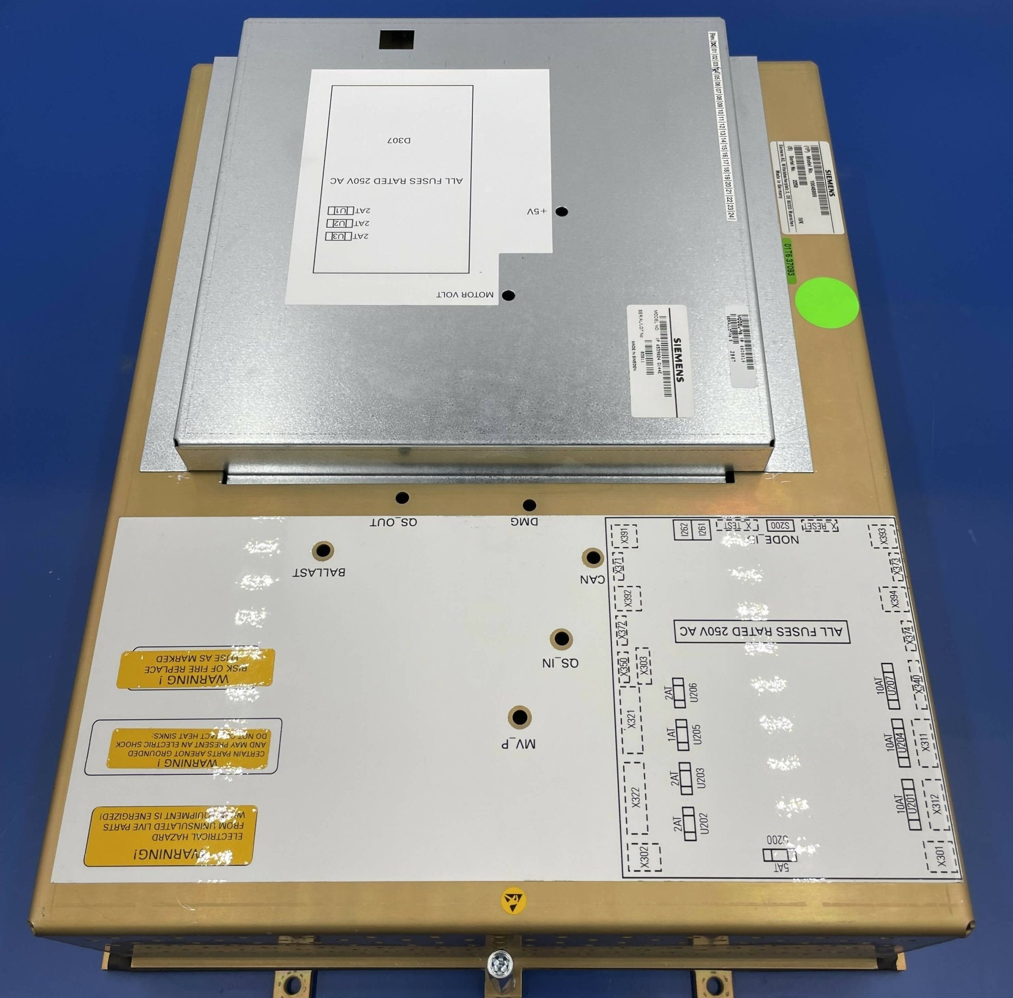 Siemens 10046869 - MCM4 Stand W/D307 Image Rotation Kit Label | Alo Tech Solutions