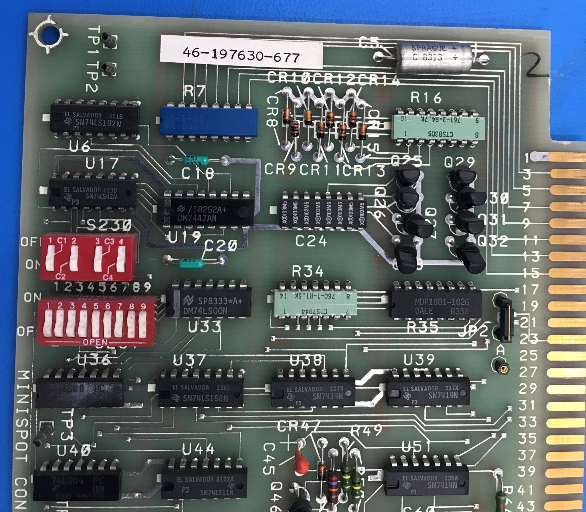 Minispot Controller PCB (46-197630 G1 A GE Advantx