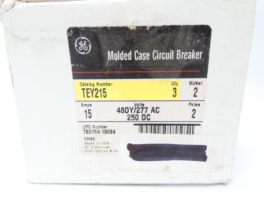 GENERAL ELECTRIC TEY215 277/480VAC 15A (PKG OF 3) NSMP