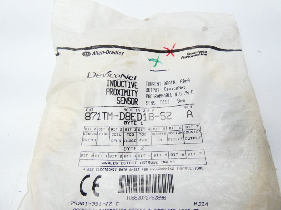 ALLEN BRADLEY 871TM-D8ED18-S2 SER. A NSMP