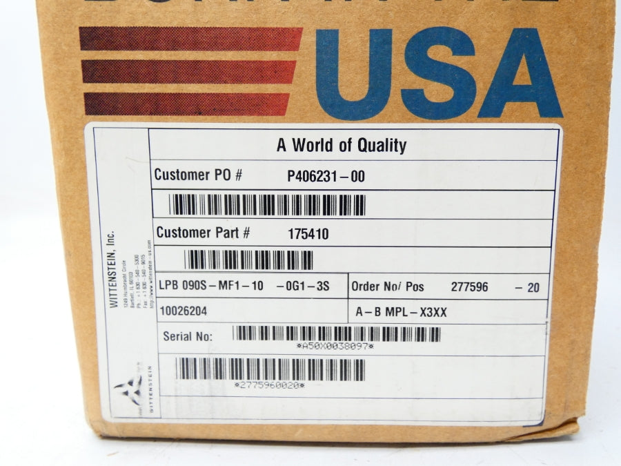 WITTENSTEIN LPB090S-MF1-10-0G1-3S NSMP