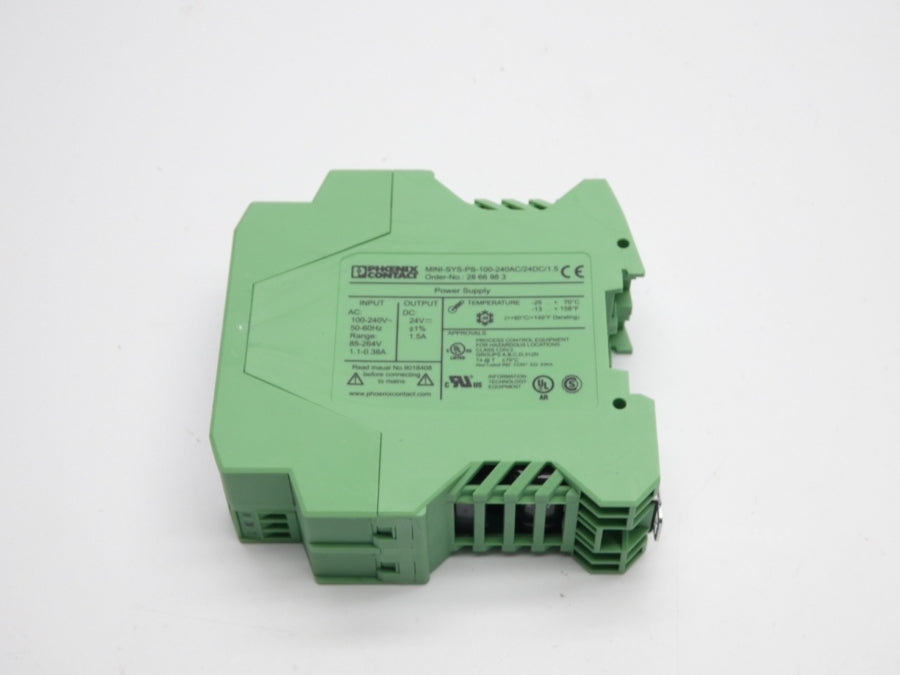 PHOENIX CONTACT MINI-SYS-PS-100-240AC/24DC/1.5 2866983 100-240VAC 1.5A NSNP