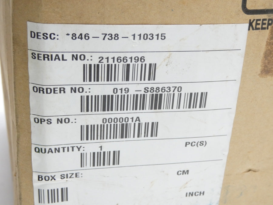 FISHER CONTROLS 846-738-110315 12VDC 3-15PSI NSMP