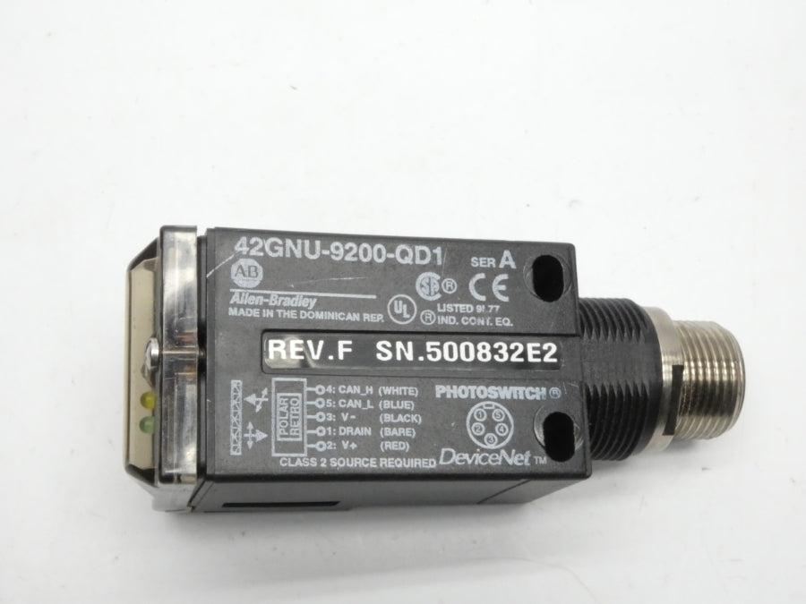 ALLEN BRADLEY 42GNU-9200-QD1 SER. A REV. F UNMP