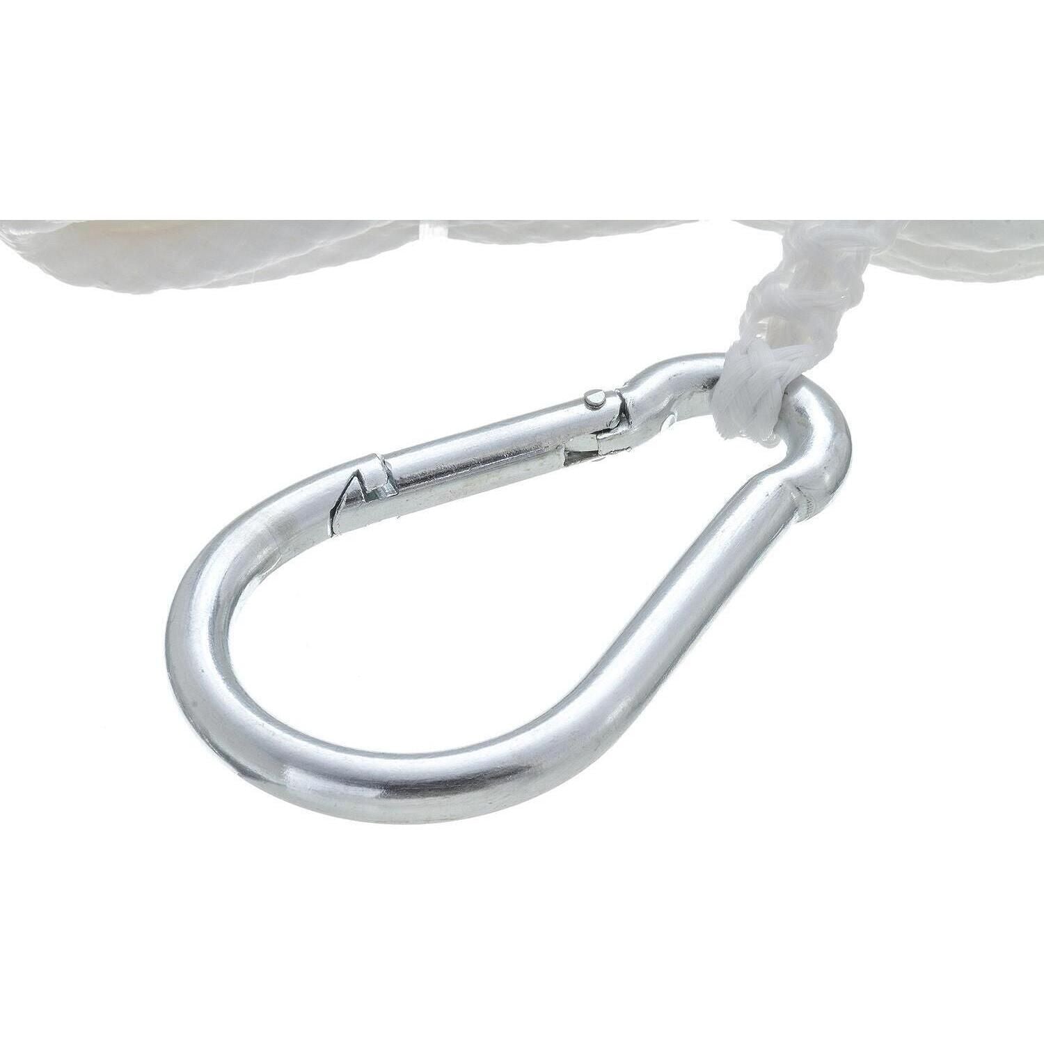 Seachoice 40211 Hollow-Braid Polypropylene Anchor Line, White, 3/8" x 75'