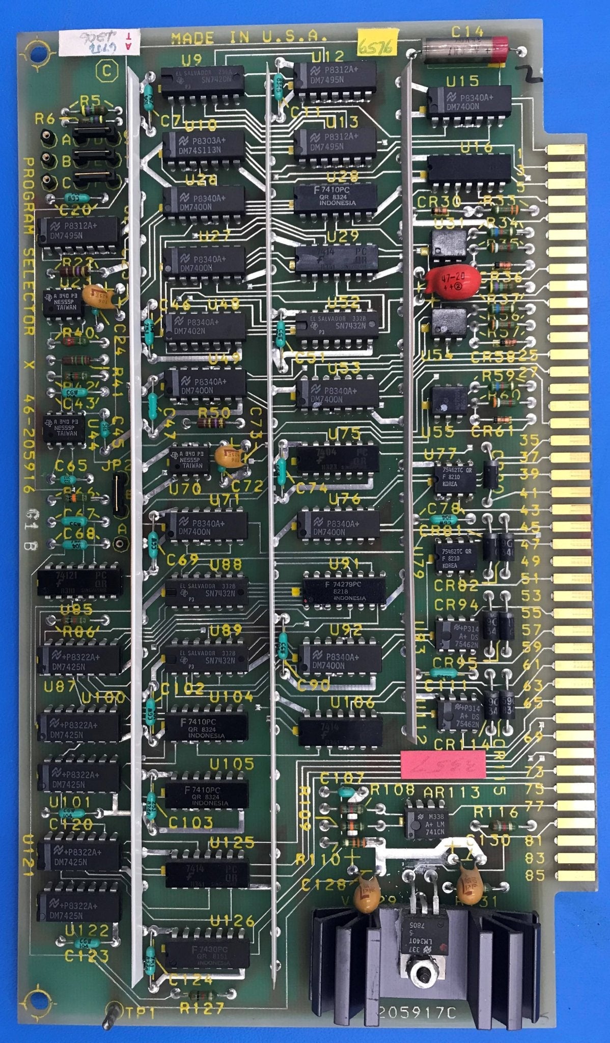 Program Selector X Board (46-205916 G1 B GE Advantx