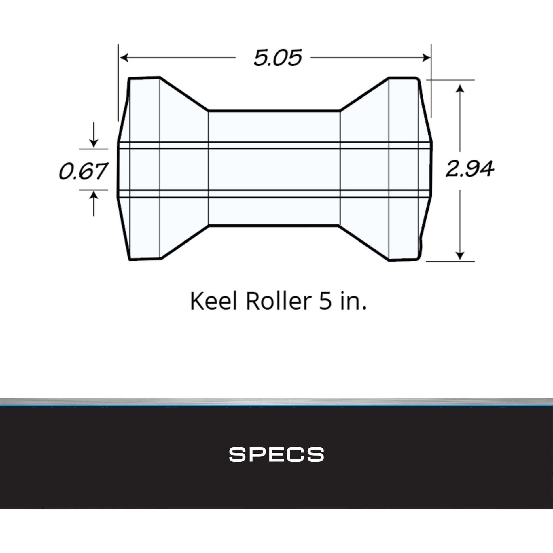 Tie Down Engineering 86408 Hull Sav'r Poly Vinly Black Roller
