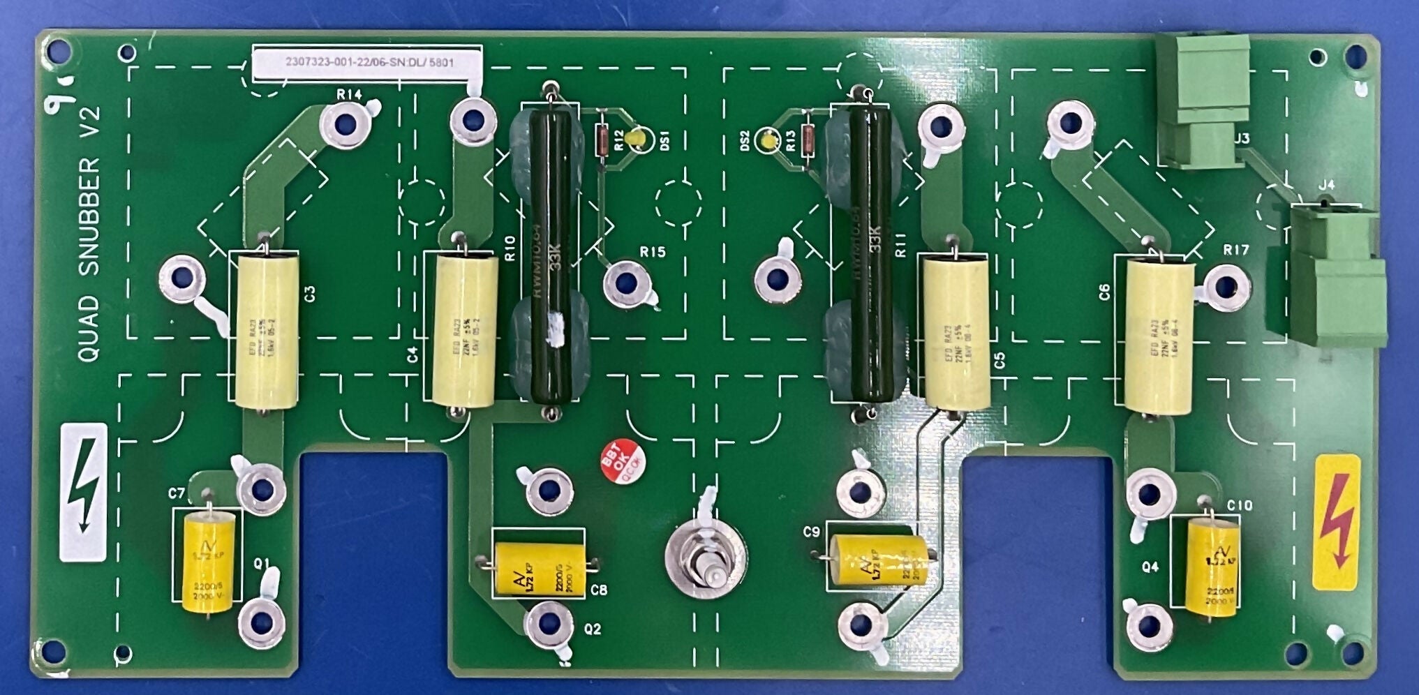 QUAD SNUBBER V2 BOARD (2307323-001-22/06 GE