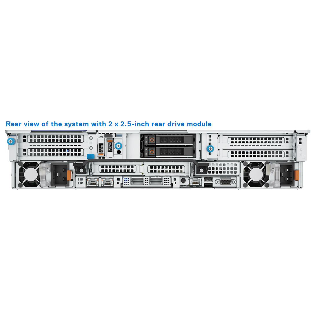 Dell 16th Gen 2SFF Stacked Rear Drive Cage