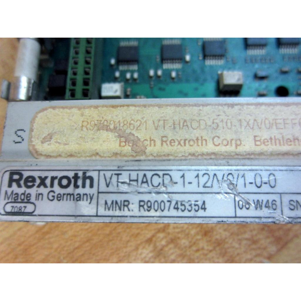 Rexroth VT-HACD-1-12-V0-1-0-0 Circuit Board VTHACD112V0100 Chipped Corner -