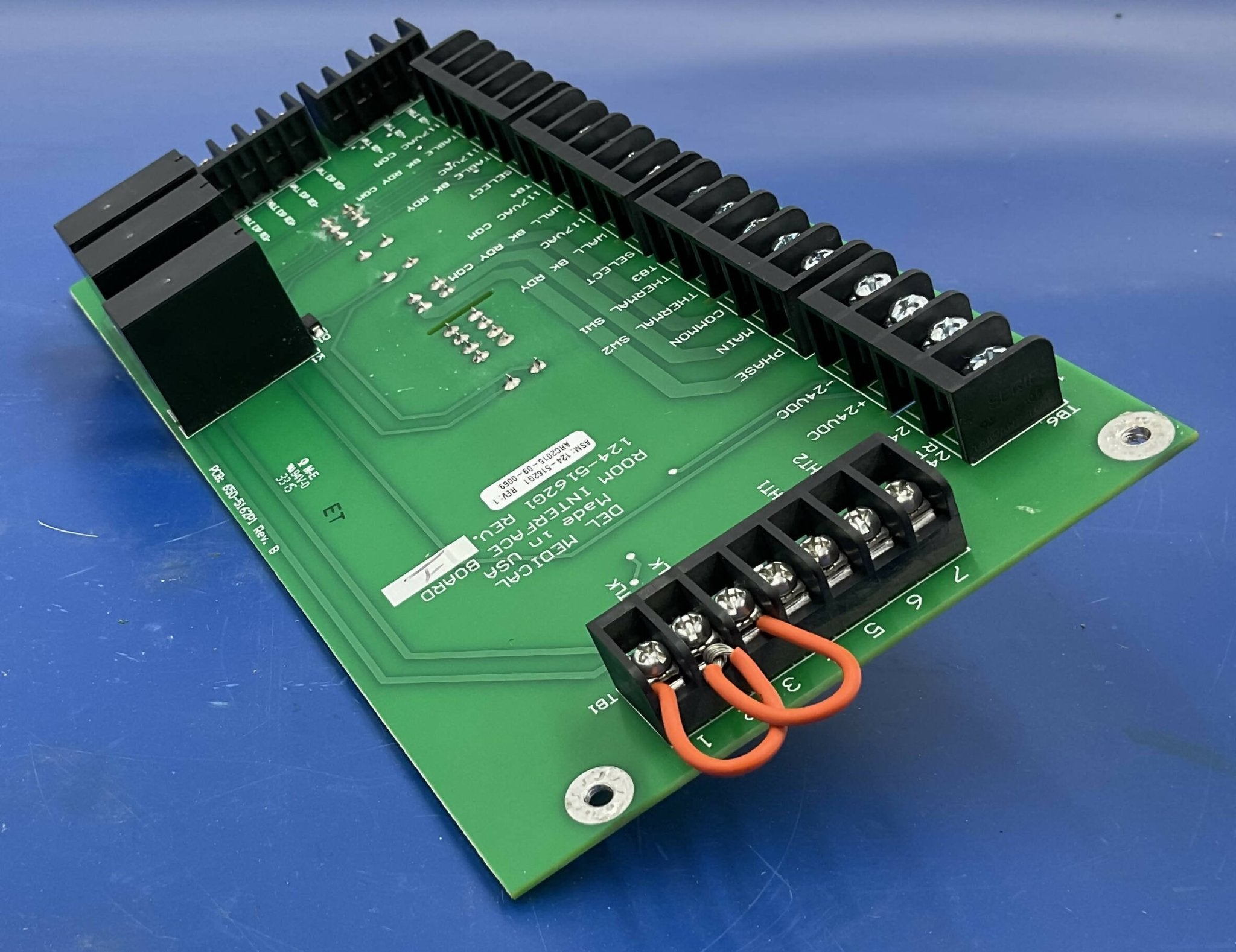 Room Interface Board (124-5162 G1 Rev 1 Del Medical