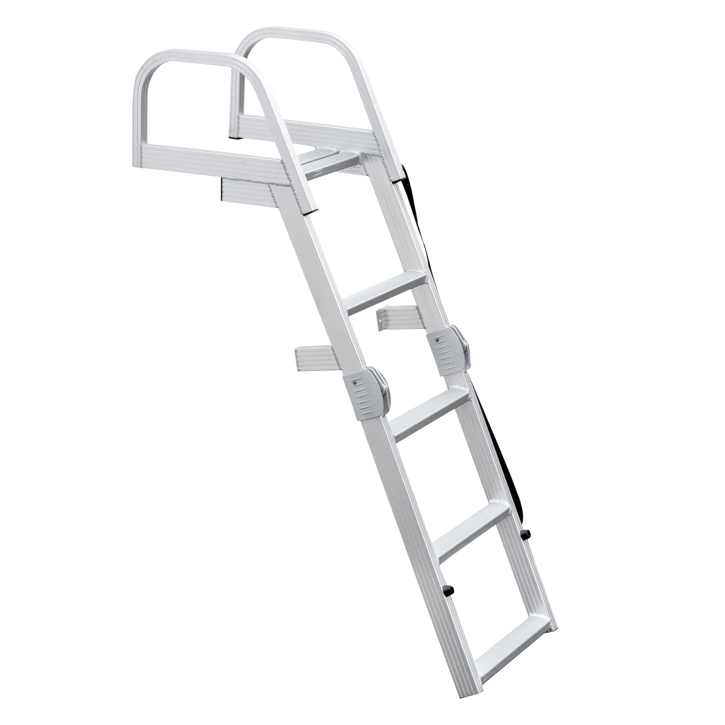 Whitecap S-1865 Aluminum Folding Pontoon Ladder - 4 Step