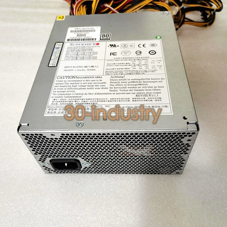 1PCS New For Super Micro Server Power Supply PWS-1K25P-PQ 1200W DPS-1200QB|305077823194