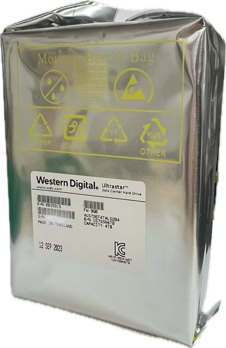 WD Ultrastar HUS726T4TALS204 4TB 7.2K 3.5" 12Gbps SAS Hard Drive - Brand New|173298656496