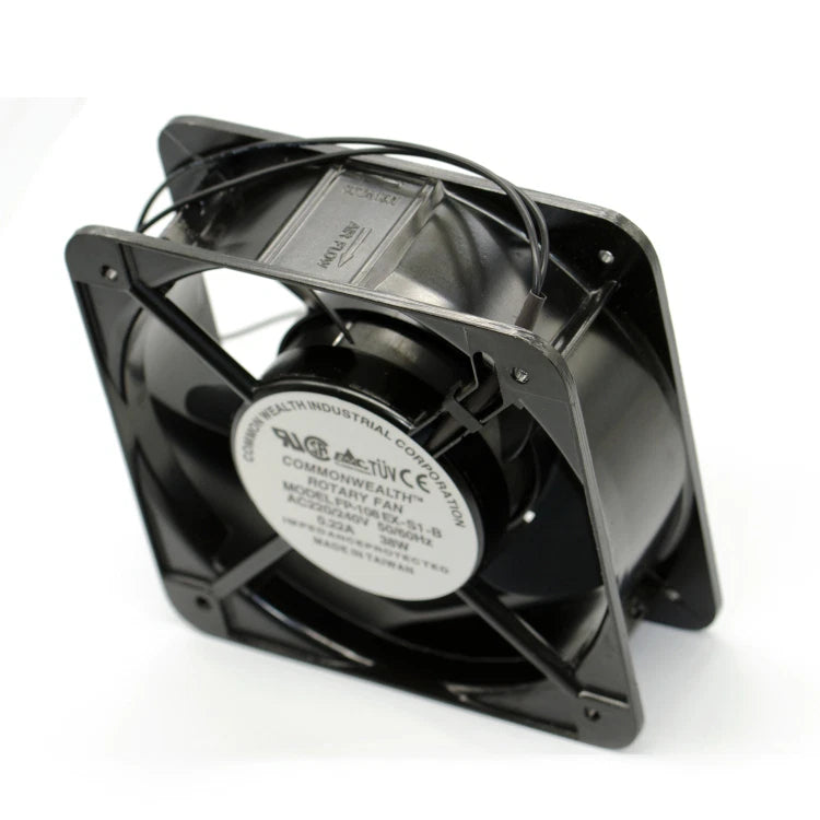 Commonwealth FP-108EX-S1-B Rotary Cooling Fan AC220/240V 50/60HZ 0.22A 38W 150mm|183917028387