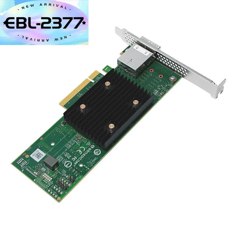 Broadcom HBA 9500-8e Tri-Mode storage controller SATA 6Gb/s SAS 12Gb/s PCIe New